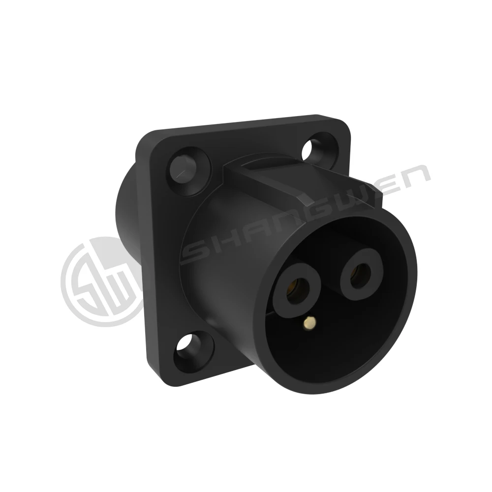 Black IP65 Powercon Connector 3-Pin Waterproof Outdoor Aviation Plug with Female Socket IP67 Large Current Charge Connector