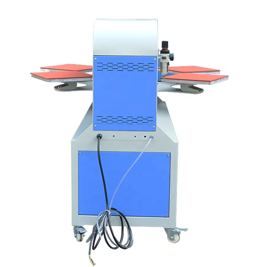 Gaoshang Pneumatic Rotary Heat Press Machine 6 Pallets 16 X 24in Single Double/Multy Press Station for Garment Design Hot