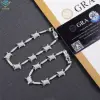 Silver 925 Silver  moissanite bracelet