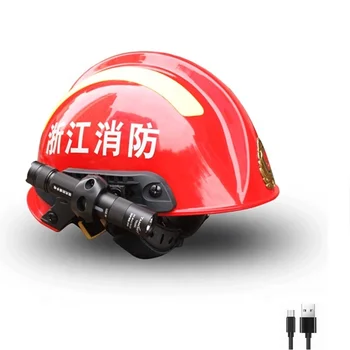 Tank007 USB C rechargeable fireman explosion proof torch led flashlight for helmet