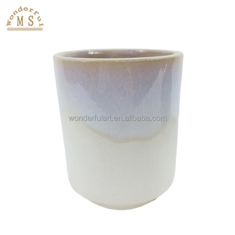 Oem customized ceramic succulent reactive glaze flowerpot porcelain puppy flower vase souvenir gifts home garden planter