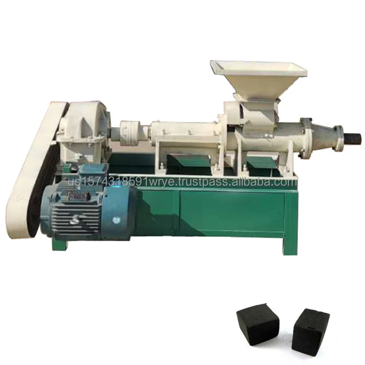 Walnut Shell  Peanut Shell Charring  Charcoal Rod Briquette Machine
