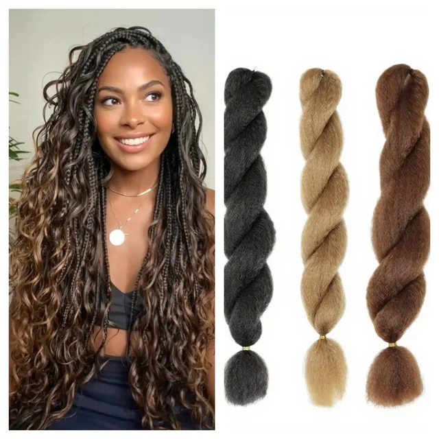 Hot Selling Jumbo Braiding Hair 26Inch African Crochet Braids 165g Wholesale Synthetic Yaki for Extensions Machine Double Weft