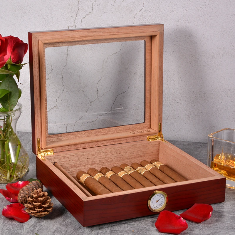 Luxury Custom Cased Cedar Box - Perfect for Cigars & Cigarettes