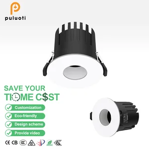 High Quality 12W 75mm COB LED Spot Down Light Fenestra White Modern Design Aluminum Ceiling Recessed for Office Home Hotel