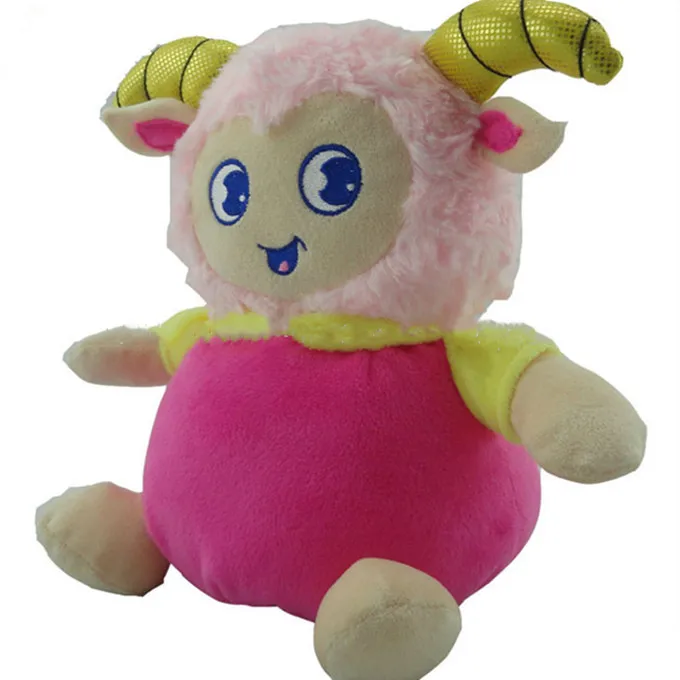 pink lamb stuffed animal