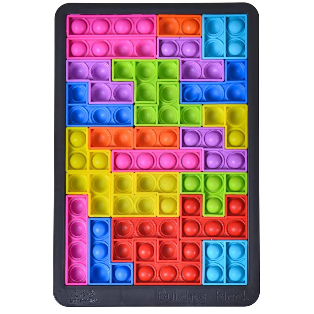 Toynk Pop Fidget Toy 27-Piece Building Block Game Puzzle