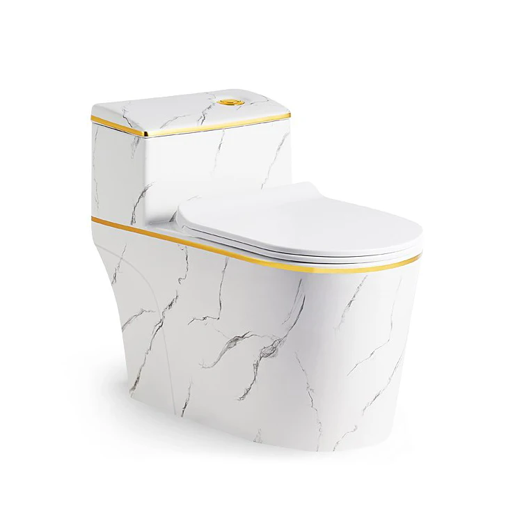 Stone design bathroom sanitary ware water closet set toilet bowl commode rimless flush one piece ceramic white marble toilet manufacture