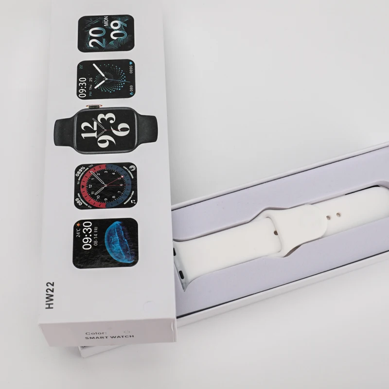 
 Умные часы Reloj Hw22 1,75 дюйма, полноразмерная сенсорная кнопка маршрутизации, долгий срок службы батареи, Bt вызов, пользовательский циферблат, серия Iwo 6, умные часы Hw22  
