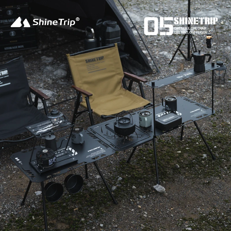 ShineTrip 05 Series Aluminum Folding Table - Portable, Lightweight