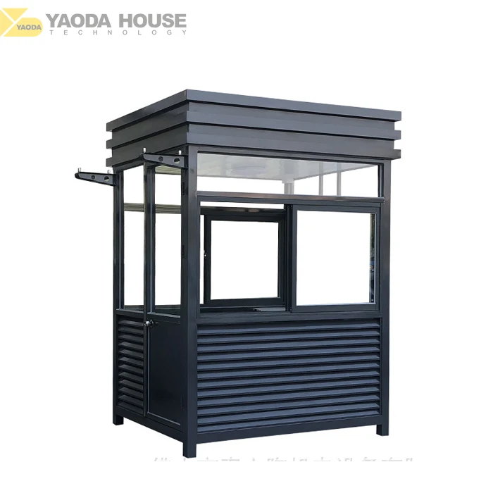 Cheap Easy Assembly Sandwich Panel Outhouse Prefabricated Portable Security Booth for Sale