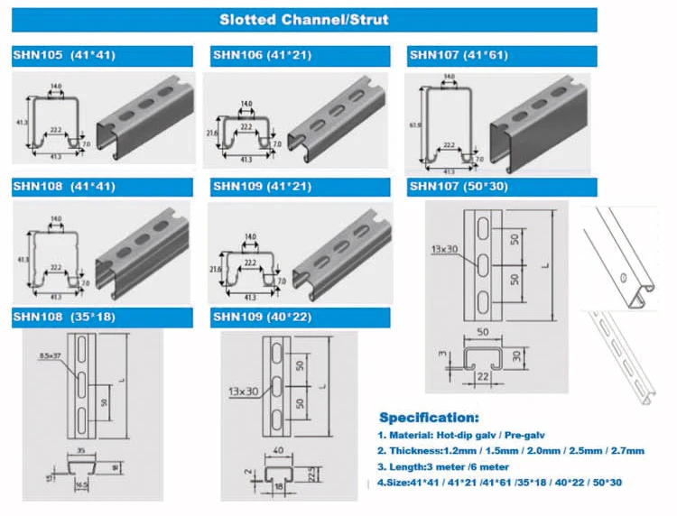 Unistrut Channel Price P1000 Half Slotted Strut Channel Unit Weight
