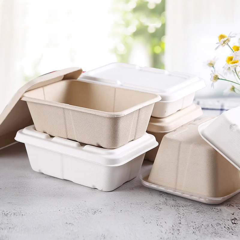 Bio Degradable Compostable Sugarcane Bagasse Microwave Safe Take Away ...