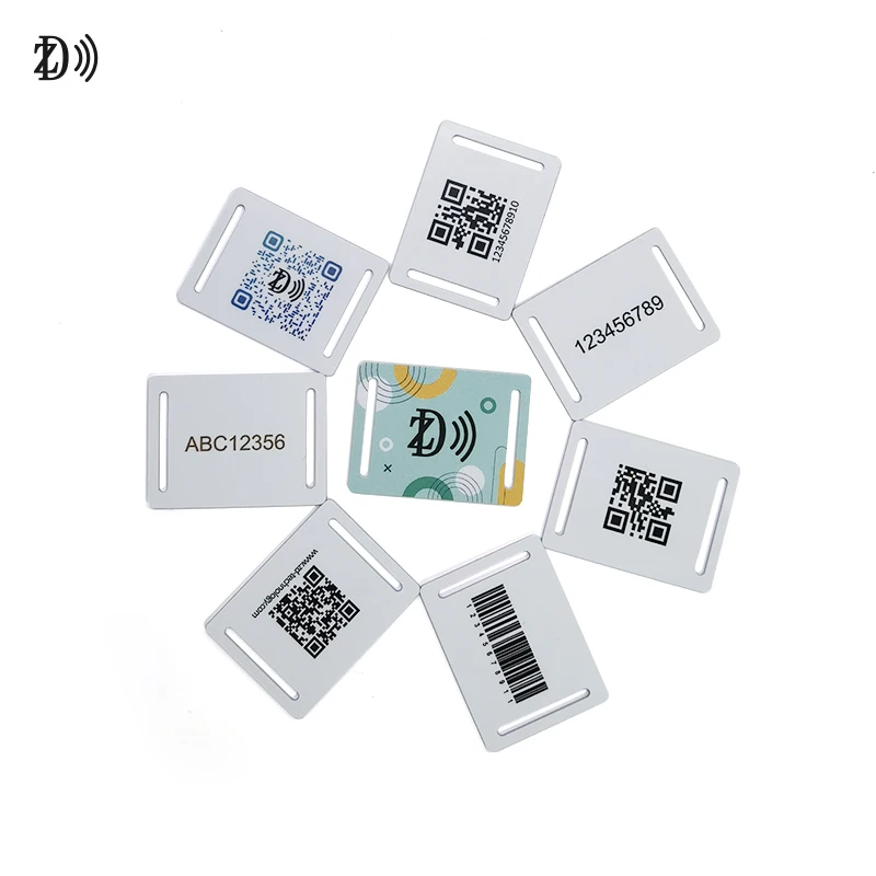 Promotional Adjustable  QR Code Event Bracelet RFID  NFC NTAG213 Woven Sports Wristband  EV1 Fabric Bracelet