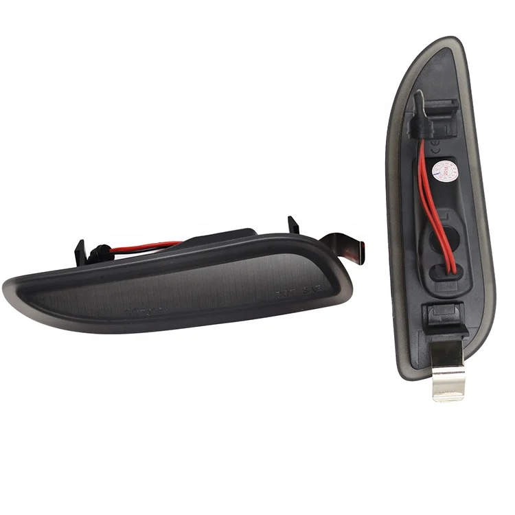 Smoke Front LED Side Marker Lights for 03 06 Mercedes CLK55 AMG CLK500