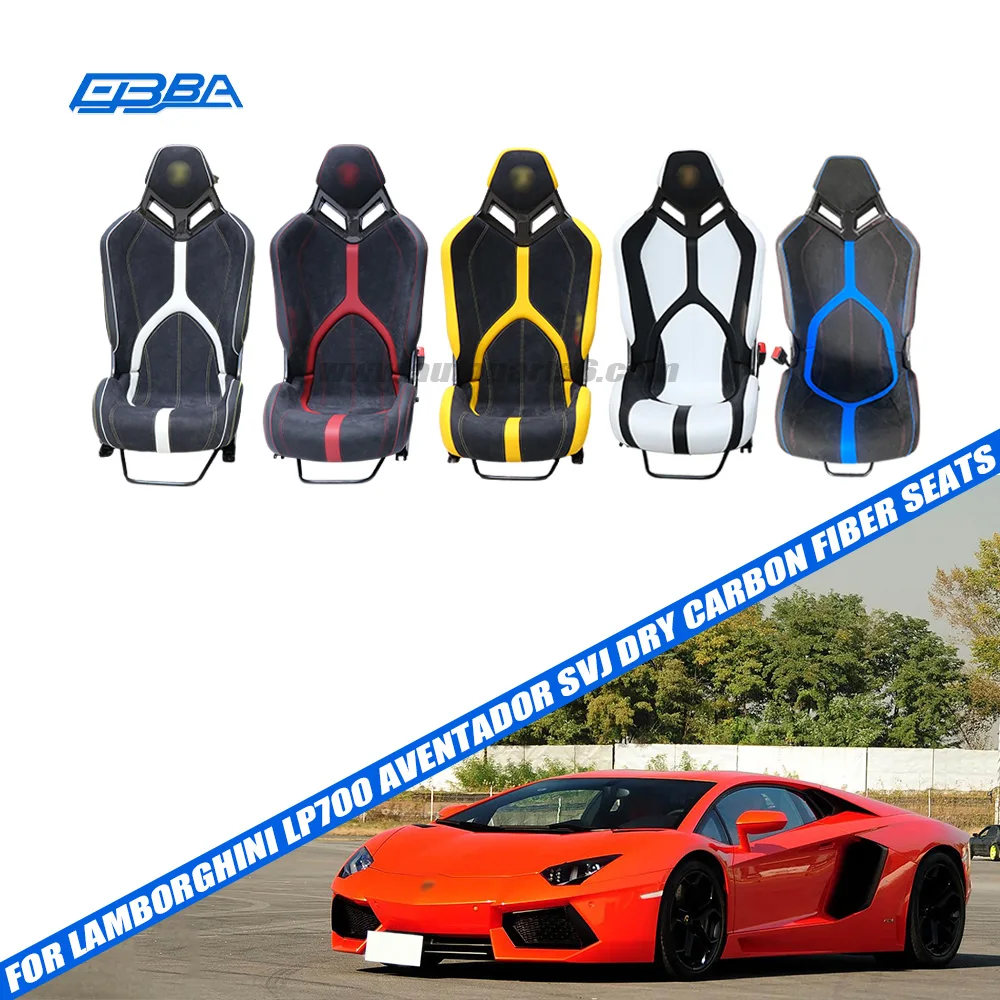 Customized Car Racing Seats Carbon Fiber Leather Car Seats For Lamborghini LP700 SVJ Aventador Racing Seats