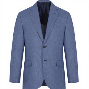 Factory Customized Men's Single Breasted Woolen Business Suit Plus Size Waterproof Breathable V-neck Collar Casual Jacket Suits