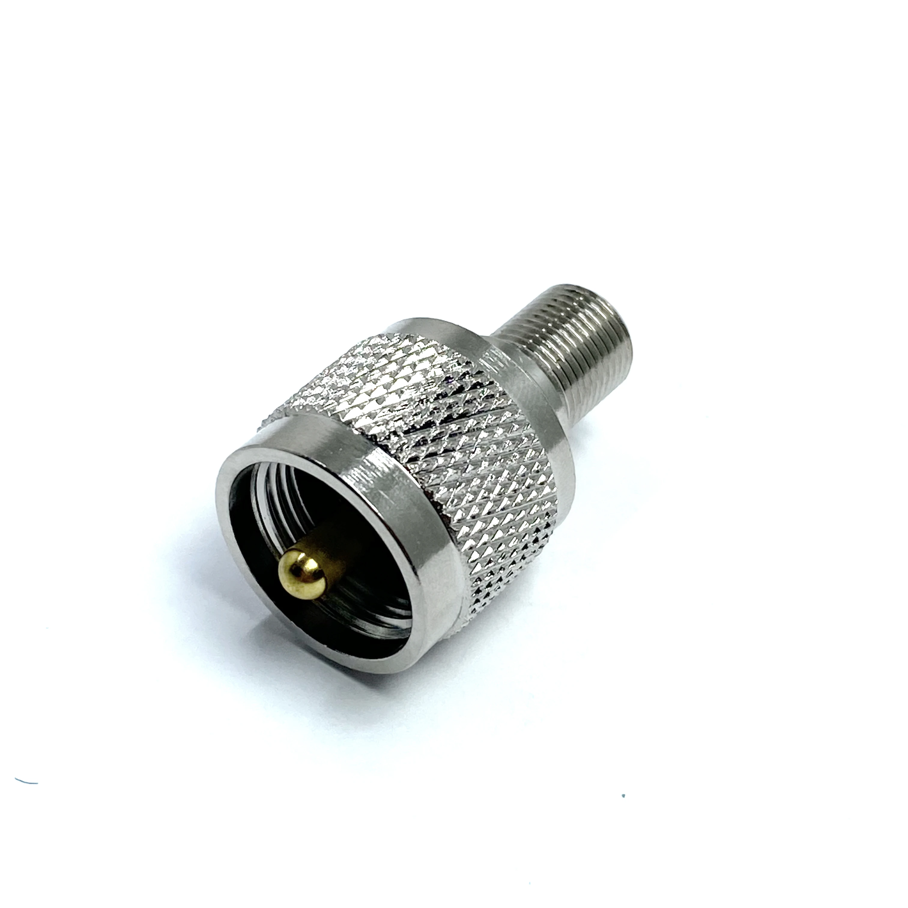 Factory Supply UHF PL259 Male Plug to F Female Jack Coaxial Connector Adaptor Adapter in Stock ROHS (rf) Connector Rohs in Stock