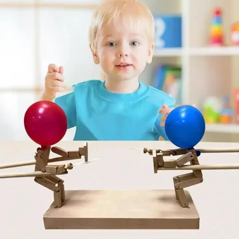 2024 New Design Wooden Fighting Balloon Warrior Toy Hot Selling Family and Couple Game Educational Toy