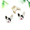 Black White Dog 13x13mm
