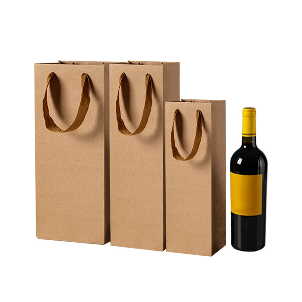 Kraft Paper Wine Bottle Bags