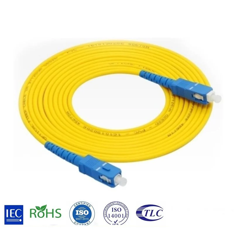 Simplex Fiber Patch Cord 3m sc Apc sc Upc Fast Connector Single Mode 2 ...