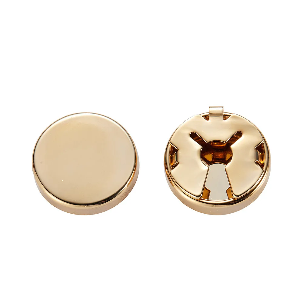 Paire De Boutons De Manchette Plaqué Or - Modèle REF17044J, Occasion, Pour Un Look Chic
