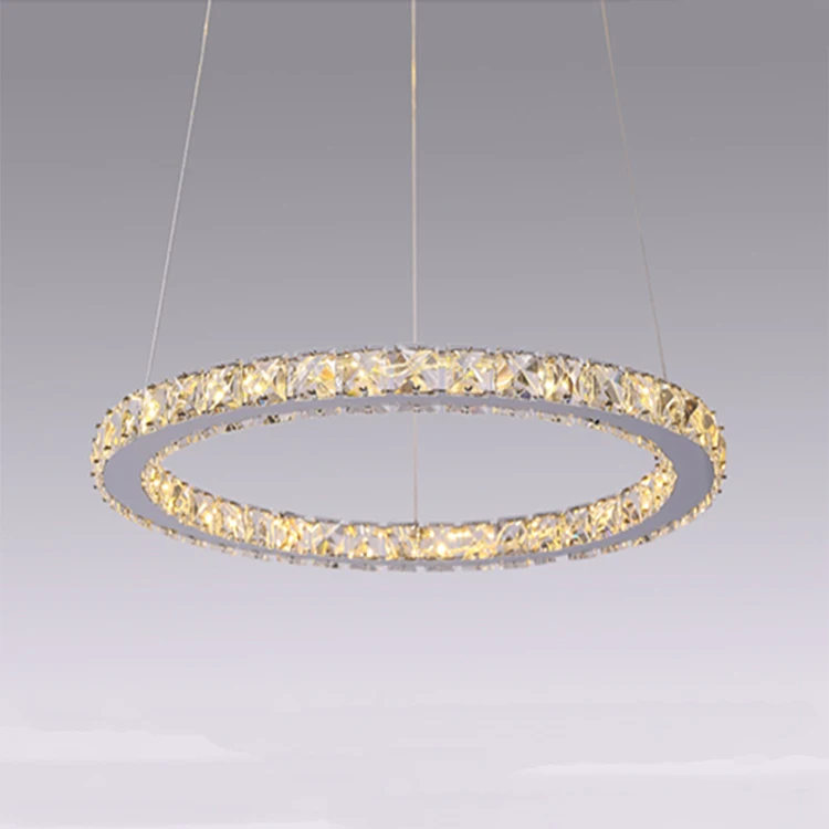 JYLIGHTING 大型クリスタルリングシャンデリア 20/40/70cm対応