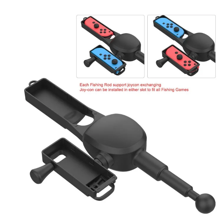 Gaming Accessories For Nintendo Switch ABS Fishing Rod Gaming Sets 360 ° Rotating For Switch manufacture