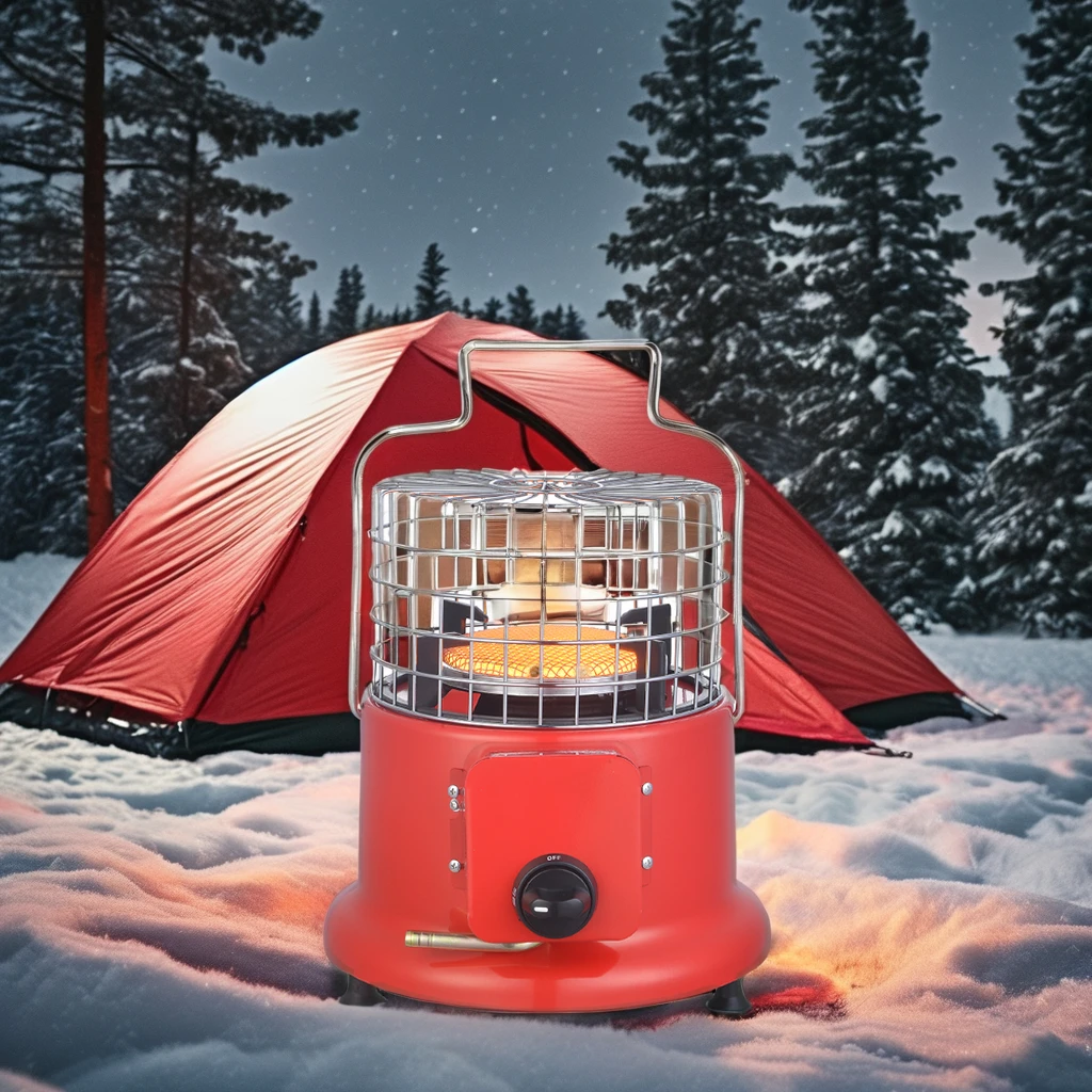 Easy Carry Camping 2 in 1 Gas Heater and Cooker with Handle Fast Heating LPG Stove Portable Tent Warmer for Winter Outdoor
