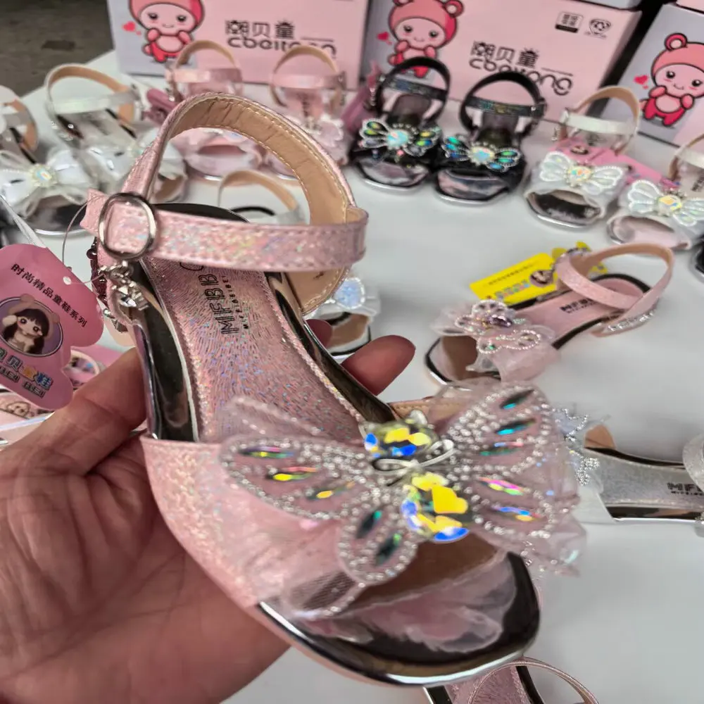 4.25ドルモデルSLX004靴サイズ26-35フラットヒール子供用