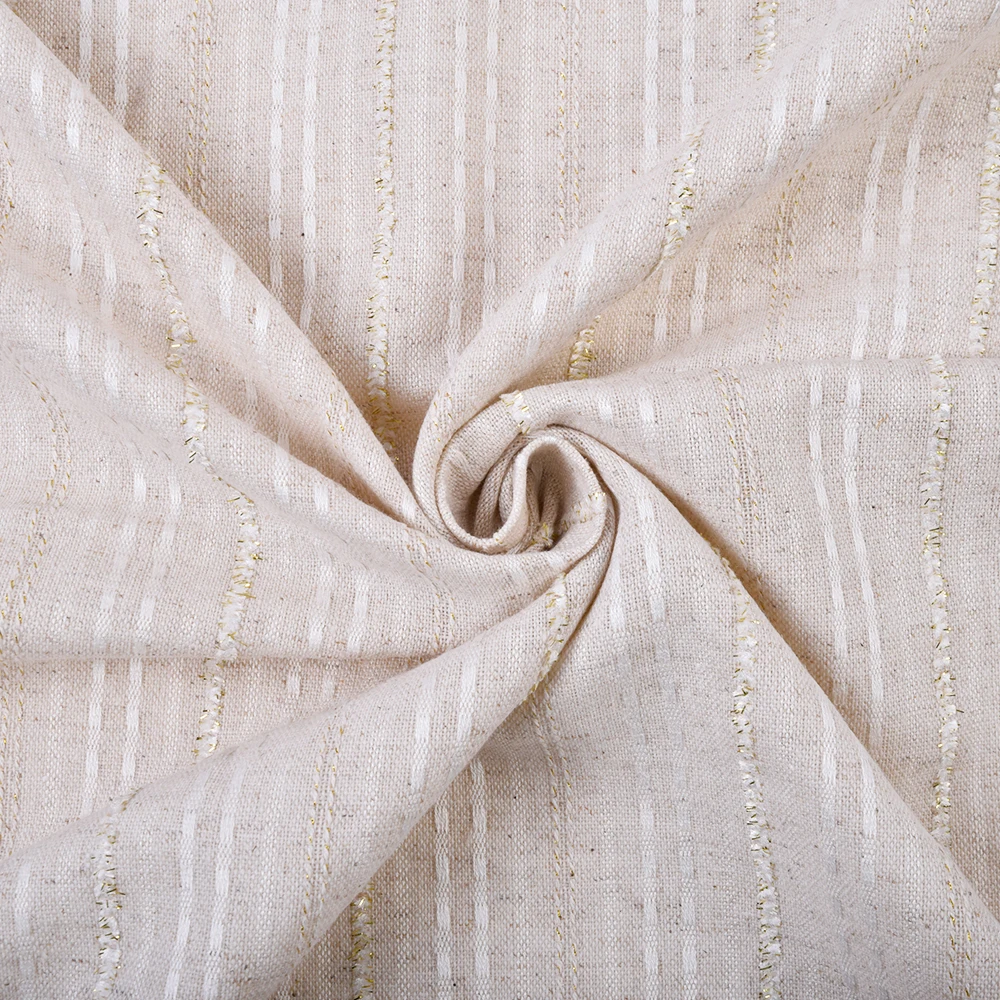product eco friendly woven fabrics with plain style yarn dyed linen polyester fabric for clothing-6