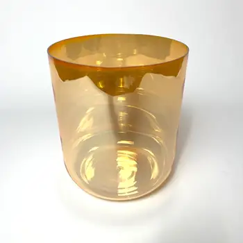 EAST Golden Brown Color 432HZ Quartz Singing Bowl, Sound Healing Bowl