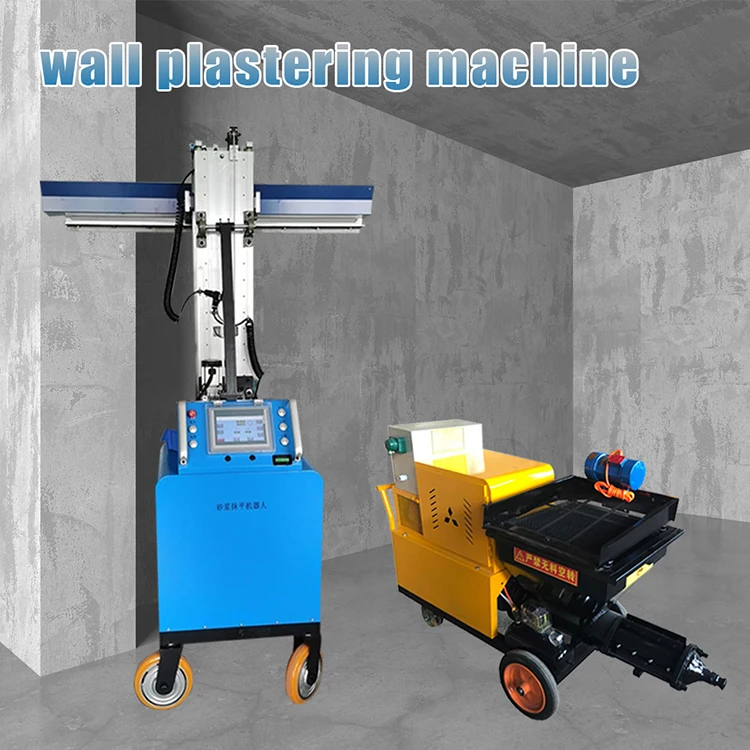 High Performance Automatic Wall Rendering Machinery Wall Plastering Finishing Machine Cement Concrete Rendering Machines
