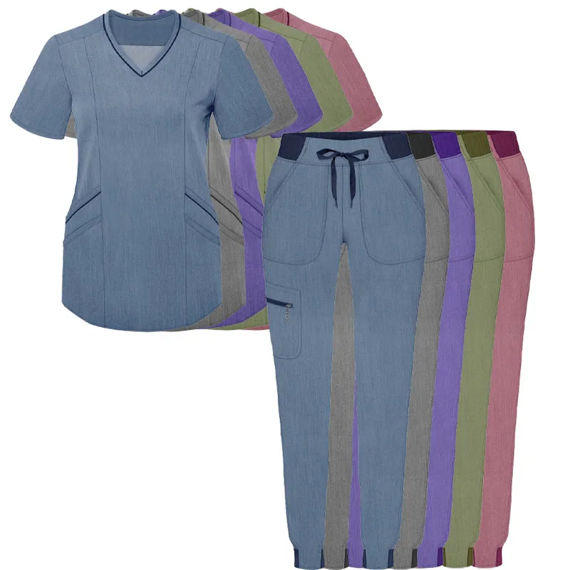 Wholesale Nursing Scrub Sets High Quality Nurse Uniform Medical Stretch