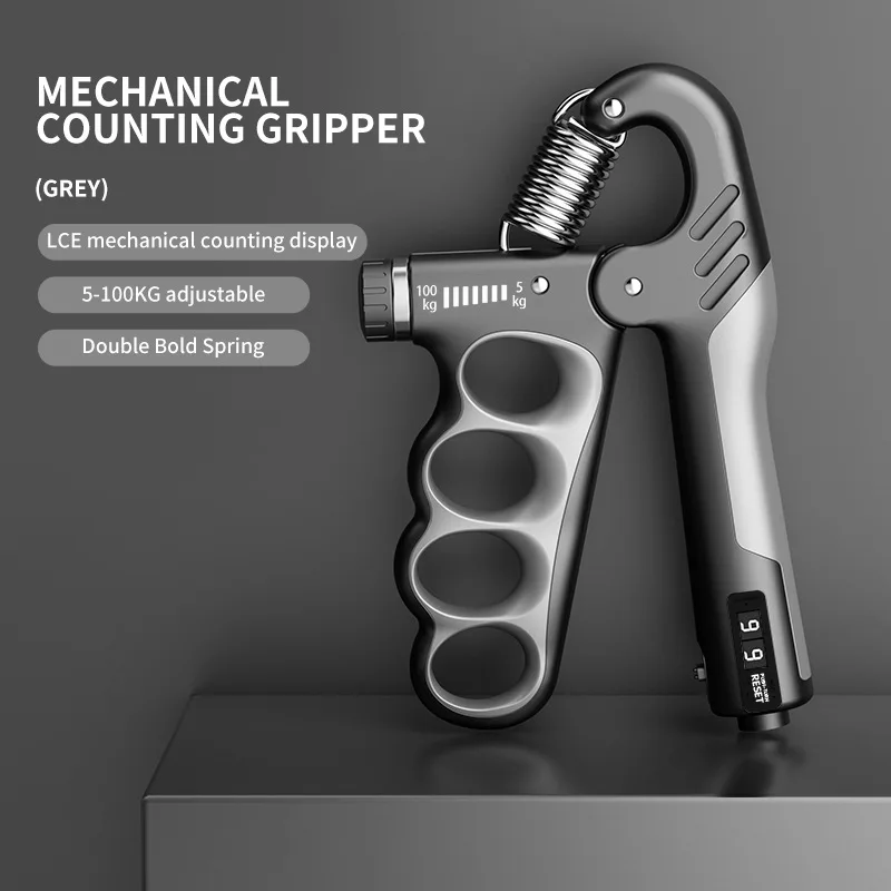 Adjustable 5-200KG Electronic Counting Hand Grip Strengthener, Hand Finger product detail 2