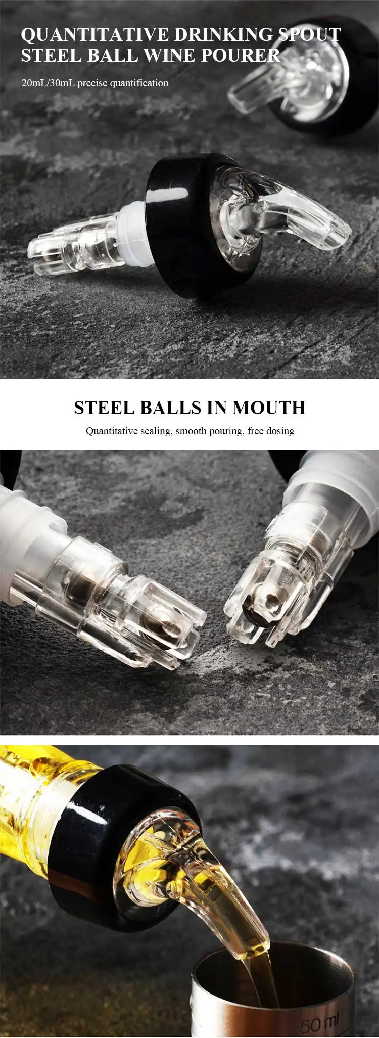 Bar Measured Wine Pourer Sprite Wine Pourer Spout For Liquor Buy