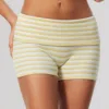 Mustard yellow and whiteshorts