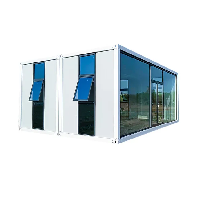 Factory Container House Manufacturer Luxury modern glass wall Mobile Prefabricated Portable Tiny house