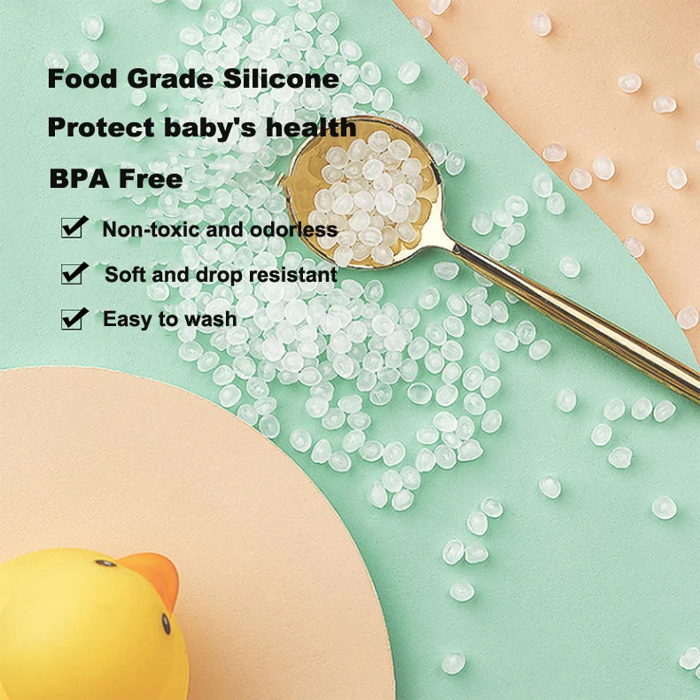 Food Grade Bpa Free Suction Organic Silicone Baby Feeding Gift Box Set