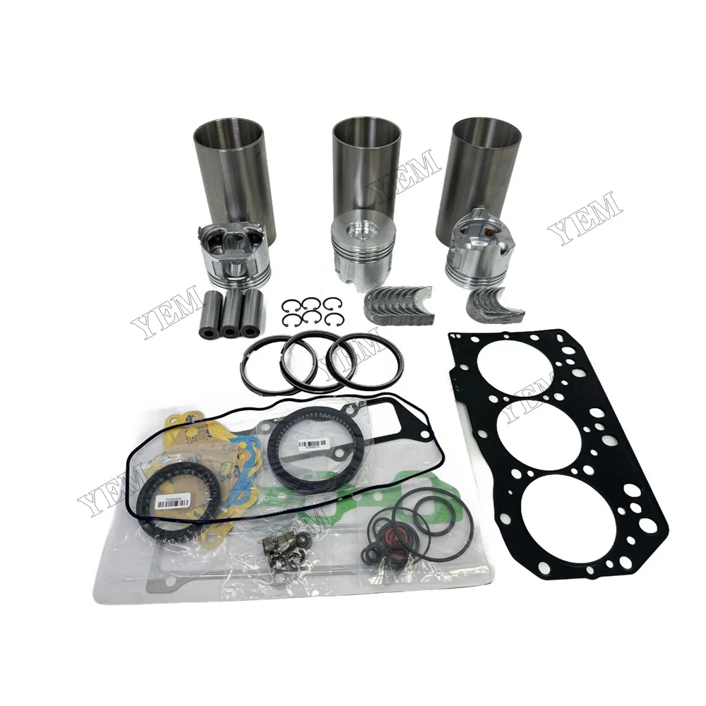 3TNV82A Engine Overhaul Gasket Kit for Yanmar Engine Kit Gasket Piston Set