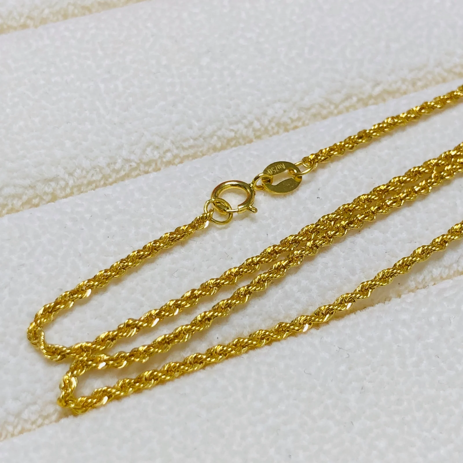 1pc 6mm 18K Solid Yellow Gold Chain Necklaces for Men and Women, Golden Necklace, Ball Chain, Hiphop Jewelry, Jewels, Anniversary Gift,Temu