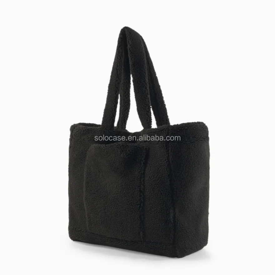 Teddy Plush Tote Shopper Bag