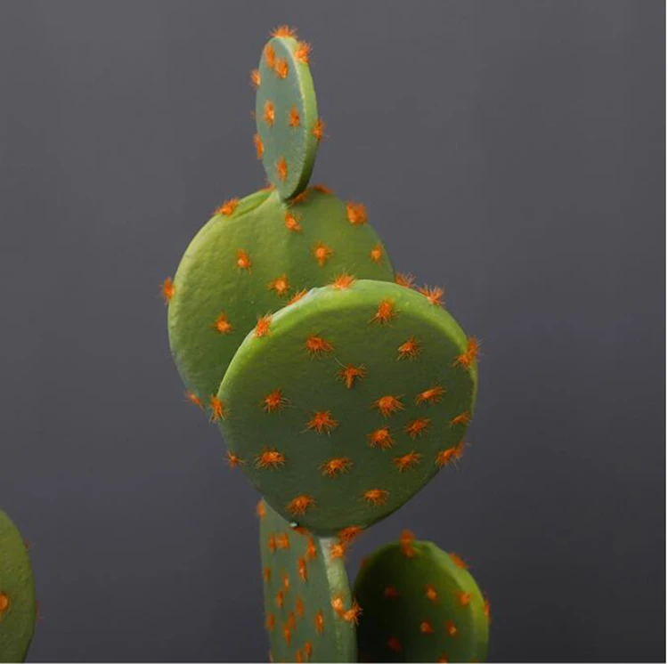 Faux Desert Plant With Black Planter For Home Garden Office Floor Decor