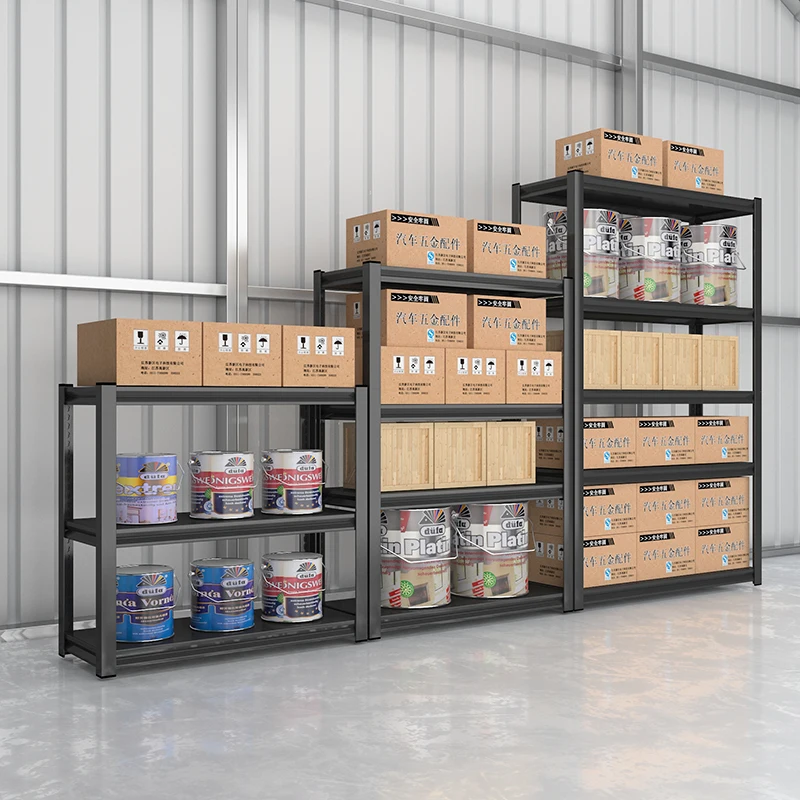 Modern Multi-Layer Metal Storage Rack for Home Design Commodity Display Shelves Standing Type Installation for Garage Shelves