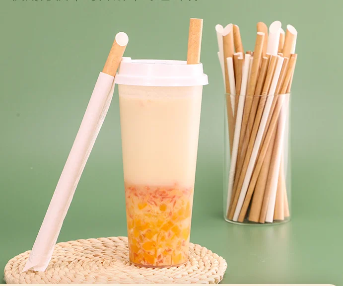 Customized disposable straws coffee straw biodegradable paper drinking straw