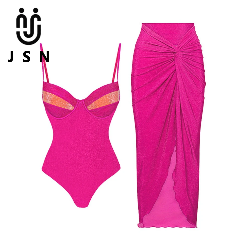 Jsn 2024 Custom Cover Ups Beach Wear Swimwear Women Bikini Set Sexy One ...