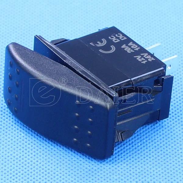 20A 12V Waterproof Marine Momentary DPDT Rocker Toggle Switch with LED Lighted CE RoHS for Boat RV Truck Manufacturer Direct