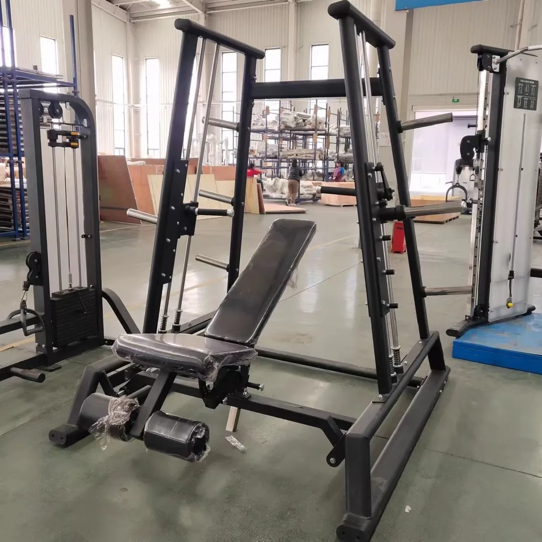 상업용 다기능 스미스 머신 다각도 체스트 푸시 트레이너 인클라인 벤치 프레스 및 숄더 프레스 머신 판매용 전문 피트니스 장비