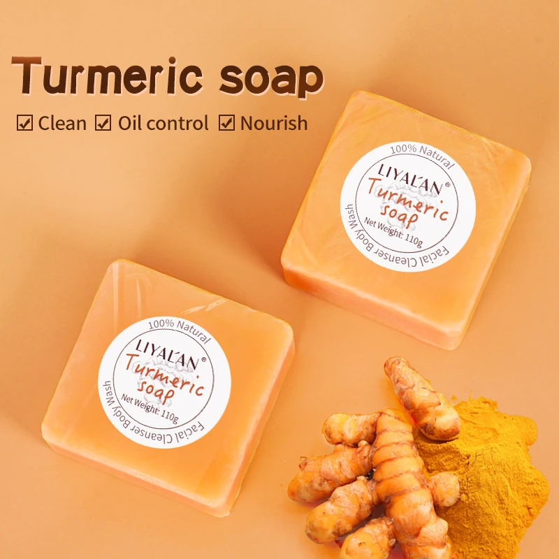 Turmeric Handmade Bar Soap Facial Whitening Skin Lightening Dark Spots ...